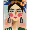 Tuinposter Spring Face - 80 x 60cm - Bont