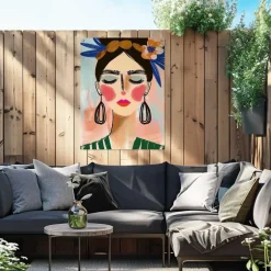 Tuinposter Spring Face - 80 x 60cm - Bont
