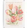 Tuinposter Tulips From Amsterdam - 80 x 60cm - Rood