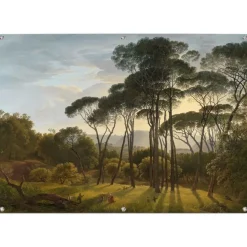 Tuinposter Voogd Italiaans Landschap - 100 x 140cm - Groen