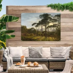 Tuinposter Voogd Italiaans Landschap - 100 x 140cm - Groen