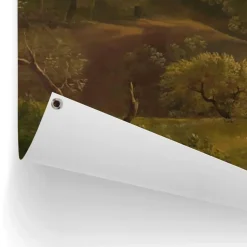 Tuinposter Voogd Italiaans Landschap - 100 x 140cm - Groen