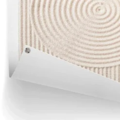 Tuinposter Zandcirkels - 80 x 60cm - Beige