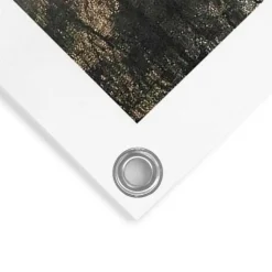 Tuinposter Zon door de bomen - 80 x 60cm - Groen