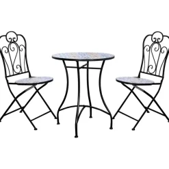 Tuinset Lina- zwart/mozaïek