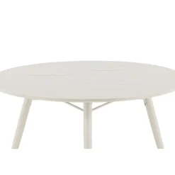 Tuintafel Beige Aluminium - 120x120x75cm - Lina