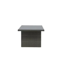 Tuintafel Grijs Wicker/Glas - 200x100x74cm - Padova