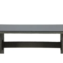 Tuintafel Grijs Wicker/Glas - 200x100x74cm - Padova