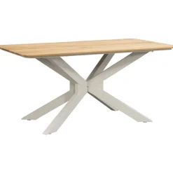 Tuintafel Perpignan - zand/metaal - 75x160x90 cm