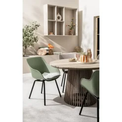 Tuintafel Saône - acacia - 76xØ120 cm