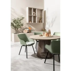 Tuintafel Saône - acacia - 76xØ120 cm