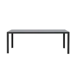 Tuintafel Savoie - aluminium/glas antraciet - 75x215x90 cm