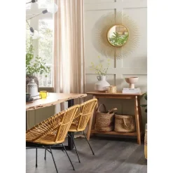 TULARE - Consoletafel - Lichte houtkleur - Rubberhout