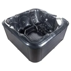 TULAROSA - Whirlpool buitenbad - Grijs - 210 x 210 cm - Acryl