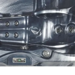 TULAROSA - Whirlpool buitenbad - Grijs - 210 x 210 cm - Acryl