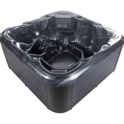 TULAROSA - Whirlpool buitenbad - Grijs - 210 x 210 cm - Acryl