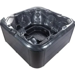 TULAROSA - Whirlpool buitenbad - Grijs - 210 x 210 cm - Acryl