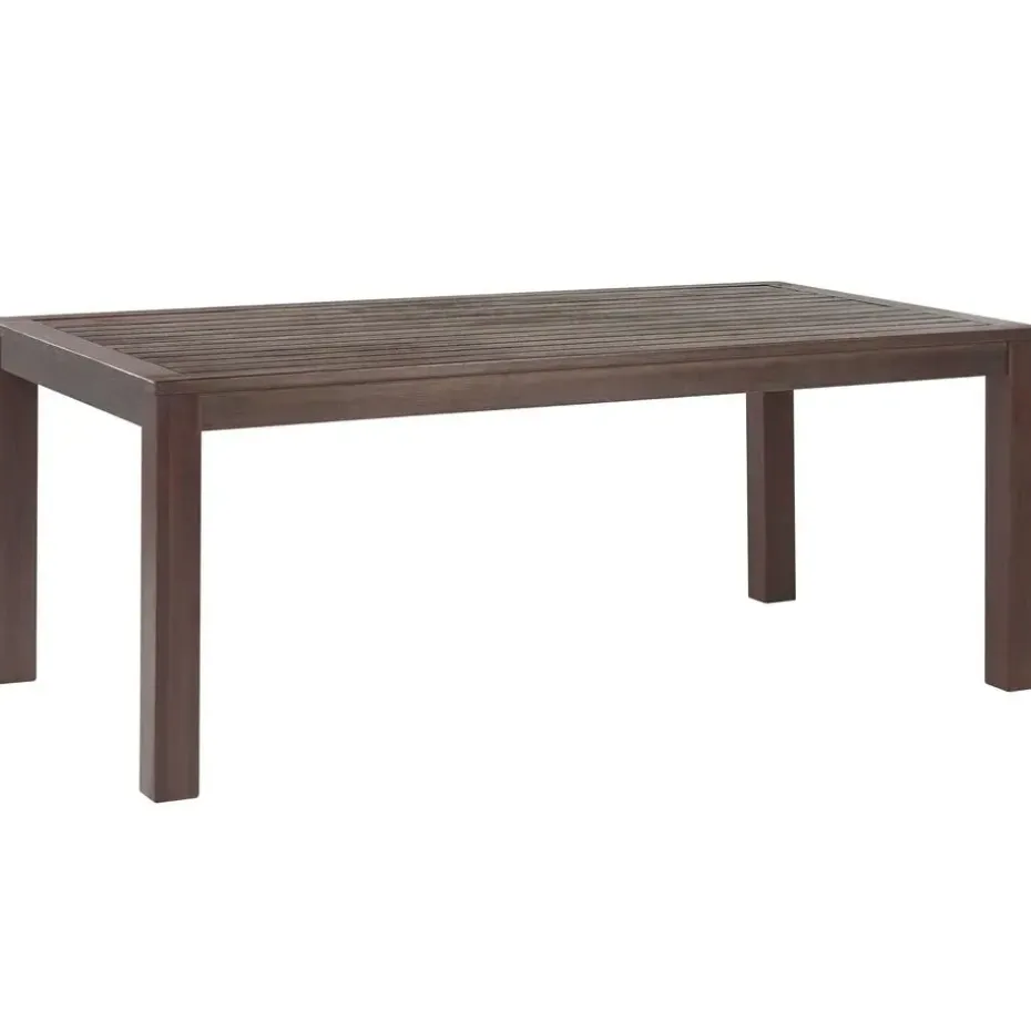 TUSCANIA - Tuintafel - Donkerhout - 100 x 180 cm - Eucalyptushout