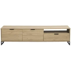 TV-meubel Lucca - eikenkleur - 46x185x48 cm