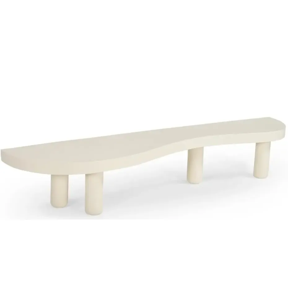 Tv-Meubel Organisch - Beton Ciré Beige - 200x45x35cm - Siva