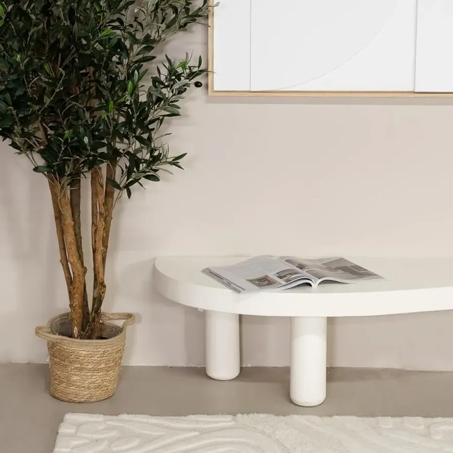 Tv-Meubel Organisch - Beton Ciré Beige - 200x45x35cm - Siva