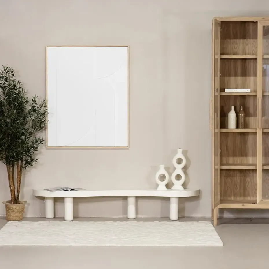 Tv-Meubel Organisch - Beton Ciré Beige - 200x45x35cm - Siva