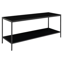 Tv-Meubel Zwart - Metaal & Melamine - Kast Vita