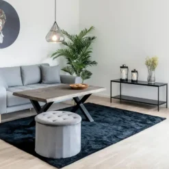 Tv-Meubel Zwart - Metaal & Melamine - Kast Vita