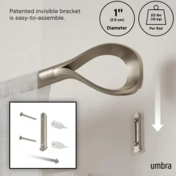 Umbra Loop 2,5 cm Gordijnroede, 93-304 cm