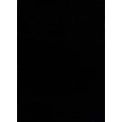 Uni Effen Laagpolig Vloerkleed Modern Zwart - 240x340 CM