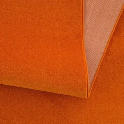 Uni Effen Laagpolig Vloerkleed Modern Oranje - 200x290 CM