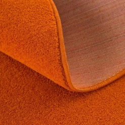 Uni Effen Laagpolig Vloerkleed Modern Oranje - 200x290 CM