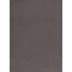 Uni Effen Laagpolig Vloerkleed Modern Grijs - 240x340 CM