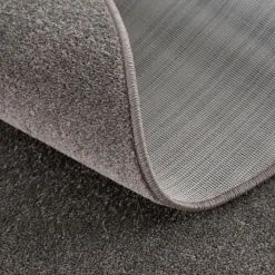 Uni Effen Laagpolig Vloerkleed Modern Grijs - 240x340 CM