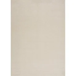 Uni Effen Laagpolig Vloerkleed Modern Creme - 240x340 CM