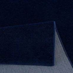 Uni Effen Laagpolig Vloerkleed Modern Donker Blauw Navy - 140x200 CM