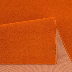 Uni Effen Laagpolig Vloerkleed Modern Oranje - 160x230 CM