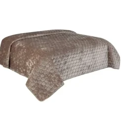 Unique Living - Bedsprei Peggy 220x220cm taupe