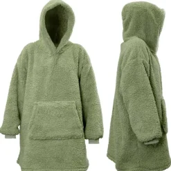 Unique Living - Hoodie Teddy Tea Green -70x57x87cm