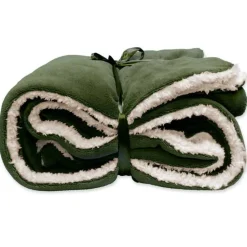 Unique Living - Lars Coral Fleece/suede Plaid 150x200cm Winter Green