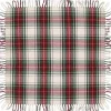 Unique Living - Tafelkleed Xmas Tartan - 90x90cm - White