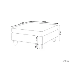 UNSTAD - Hocker - Donkergroen - Polyester