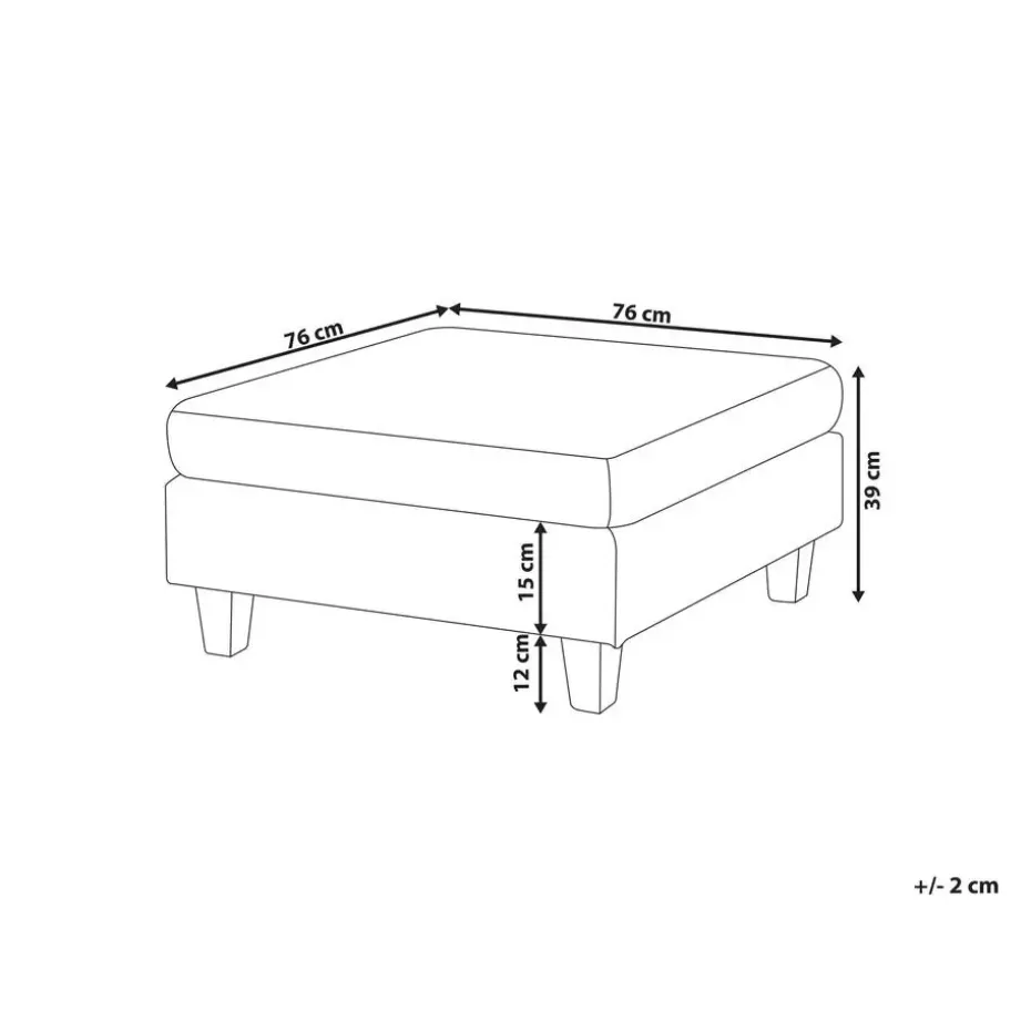 UNSTAD - Hocker - Donkergroen - Polyester