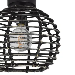 Urban Interiors - Plafondlamp - Bamboe Zwart - Ø30