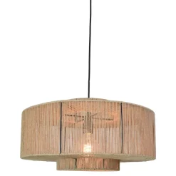 Urban Interiors Hanglamp Drum Ø50x 25cm. jute