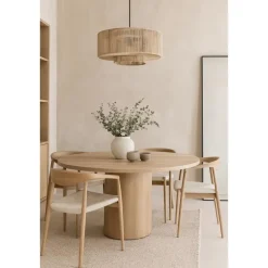 Urban Interiors Hanglamp Drum Ø50x 25cm. jute