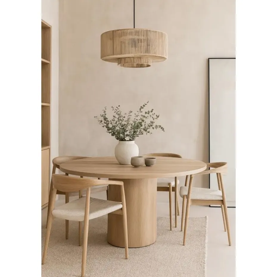Urban Interiors Hanglamp Drum Ø50x 25cm. jute