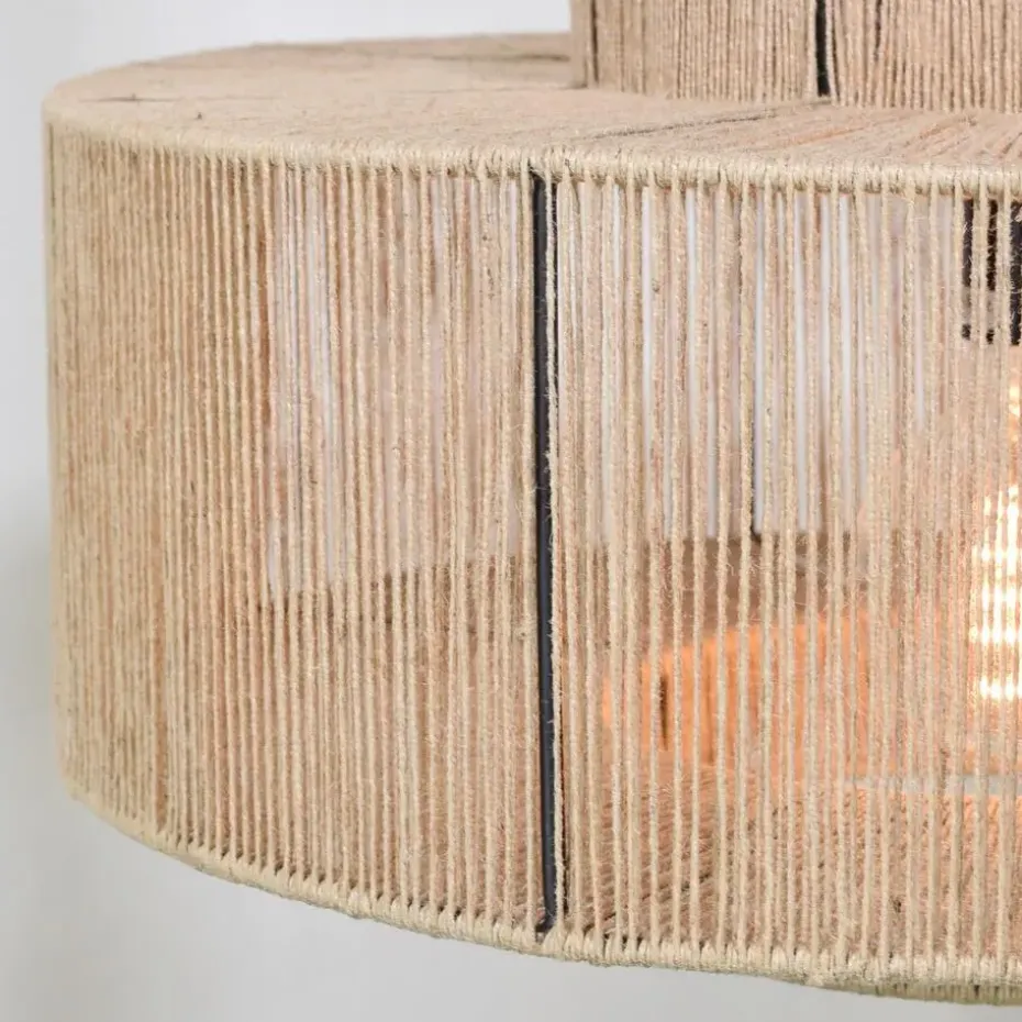 Urban Interiors Hanglamp Drum Ø50x 25cm. jute