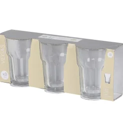 Urban Living Waterglazen Vegas - transparant glas - 3x - 350 ml