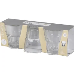 Urban Living Waterglazen Vegas - transparant glas - 3x - 270 ml